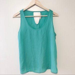 Tank top with cut out back